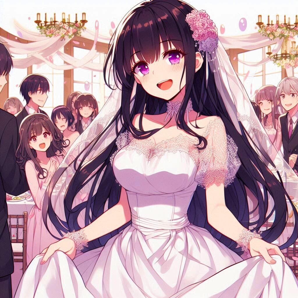 結婚式の二次会を開く、うちの子＊(12枚)