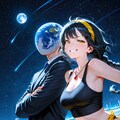 多分、同郷の2人…🌕　+　わんなっぷちゃん🍠 5枚目
