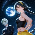 多分、同郷の2人…🌕　+　わんなっぷちゃん🍠 2枚目