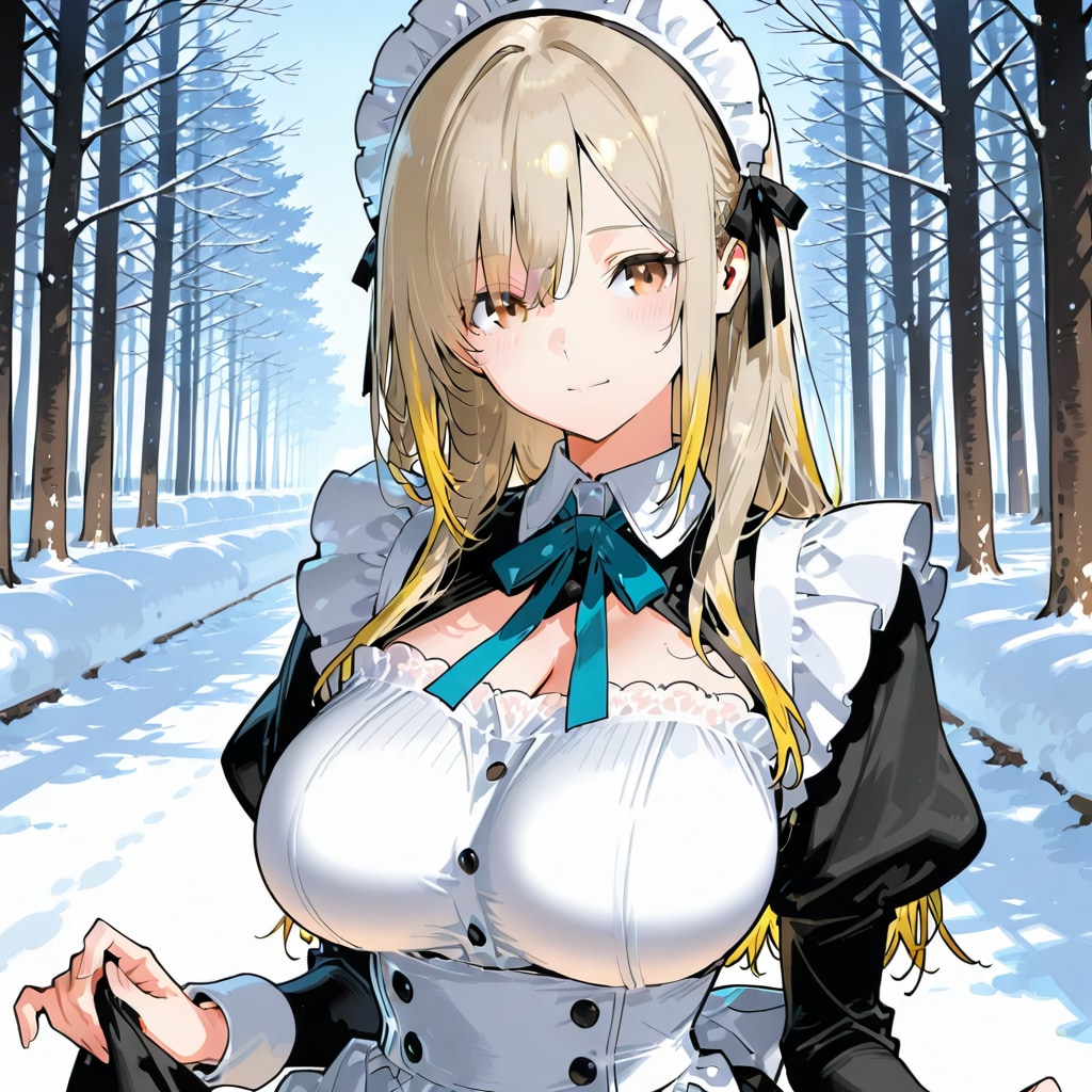 万里奈ちゃん雪かきしたらお茶にしよ 弾