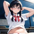 ビーチで下着水着チャレンジ中のぽっちゃりオタクさん 4枚目