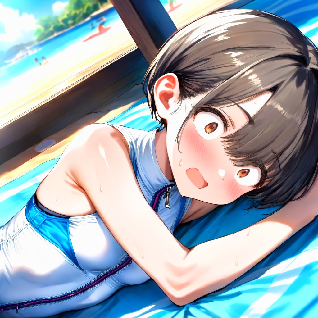 せっかく海きたのに寝ちゃった？！