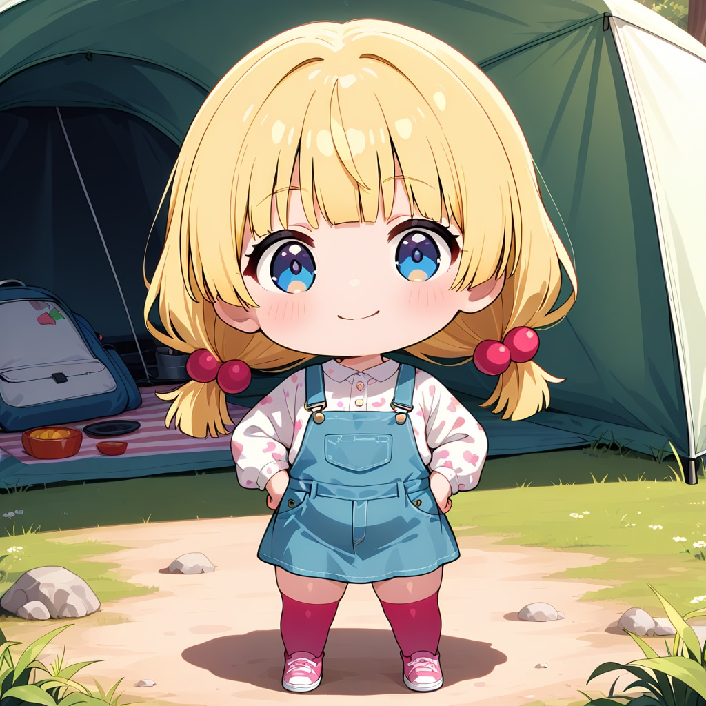 緑の自然の中でキャンプ♪