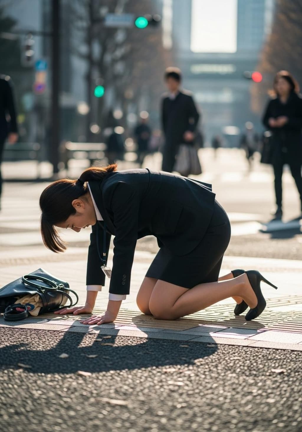 よく転ぶＯＬさん。