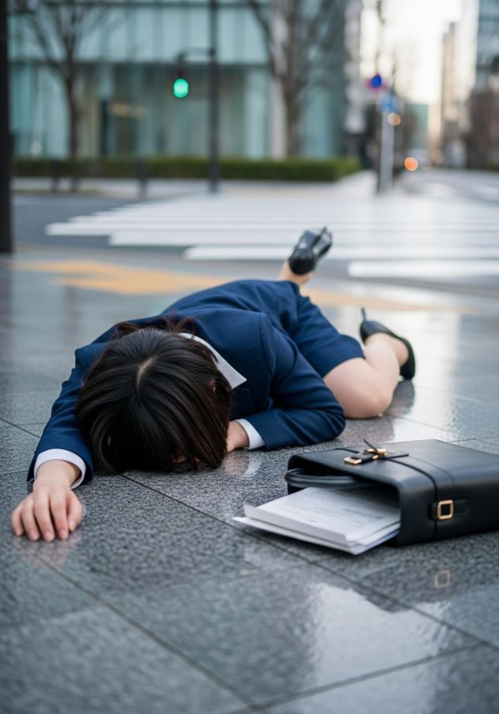 よく転ぶＯＬさん。