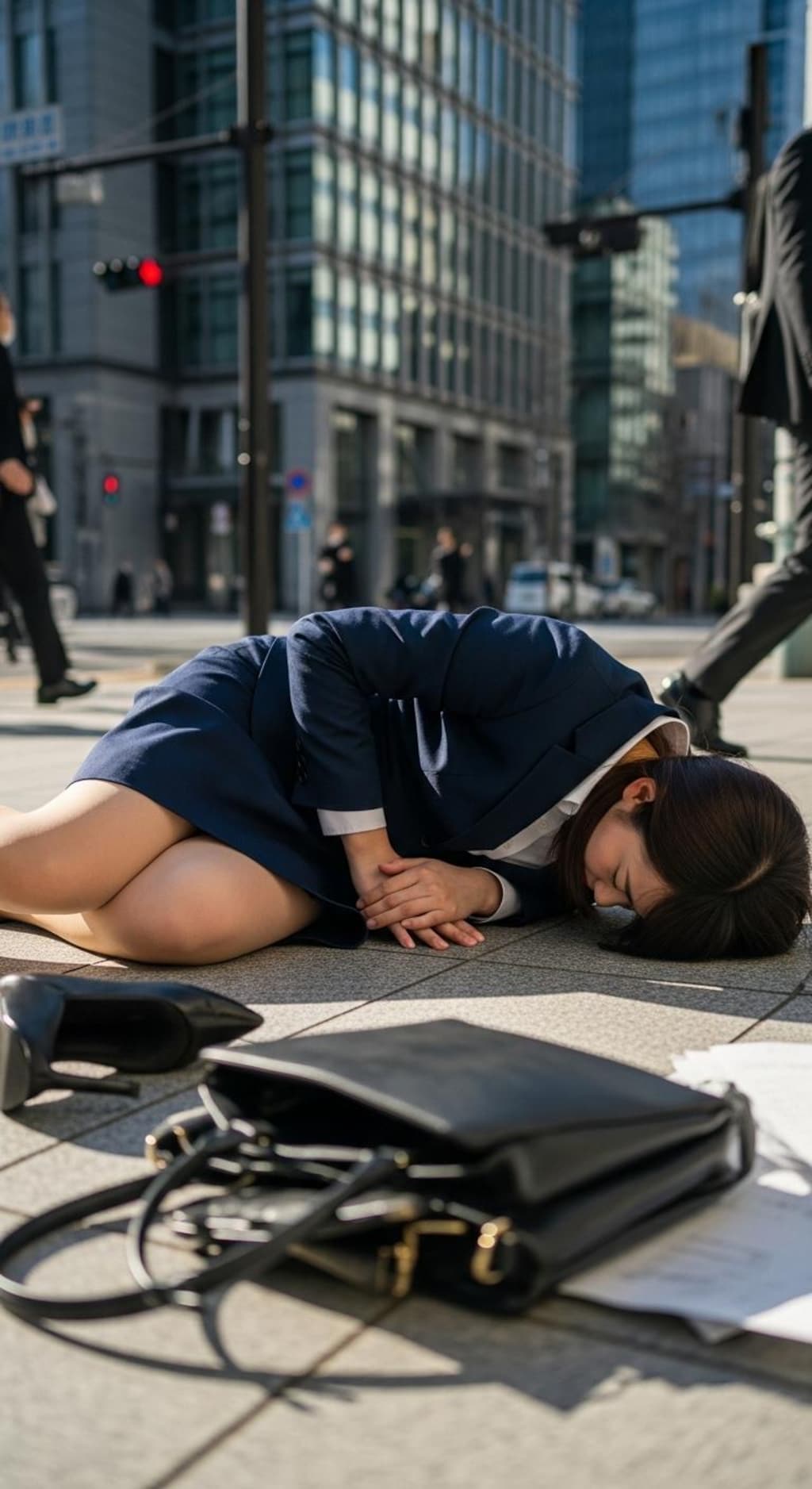 よく転ぶＯＬさん。