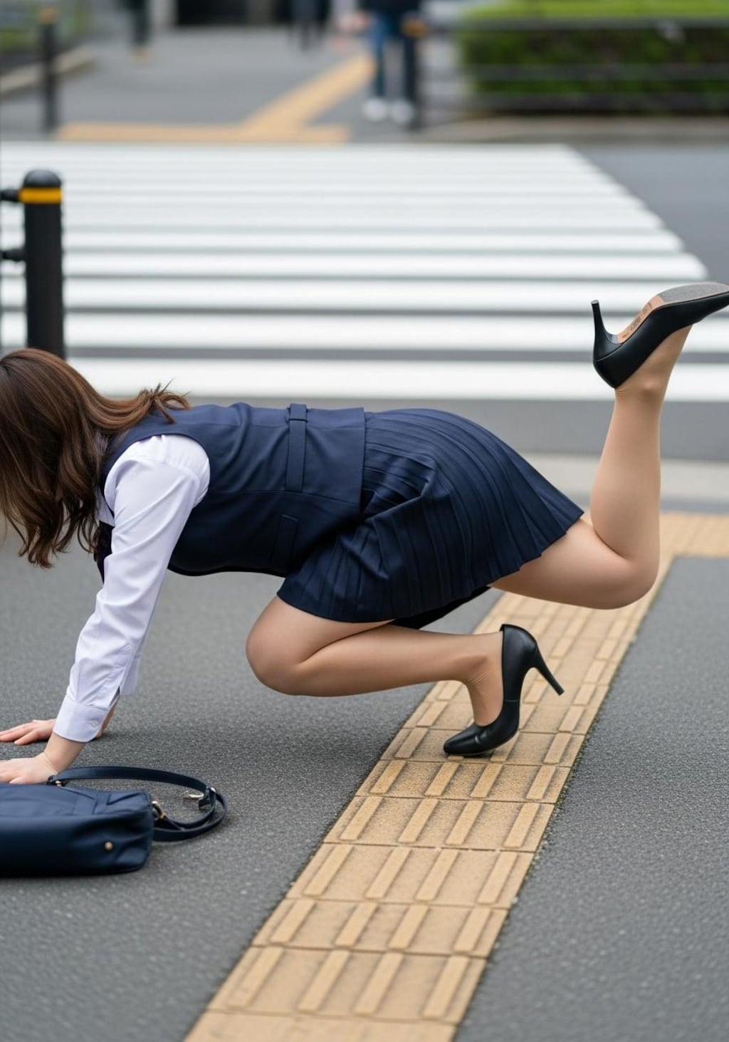 よく転ぶＯＬさん。