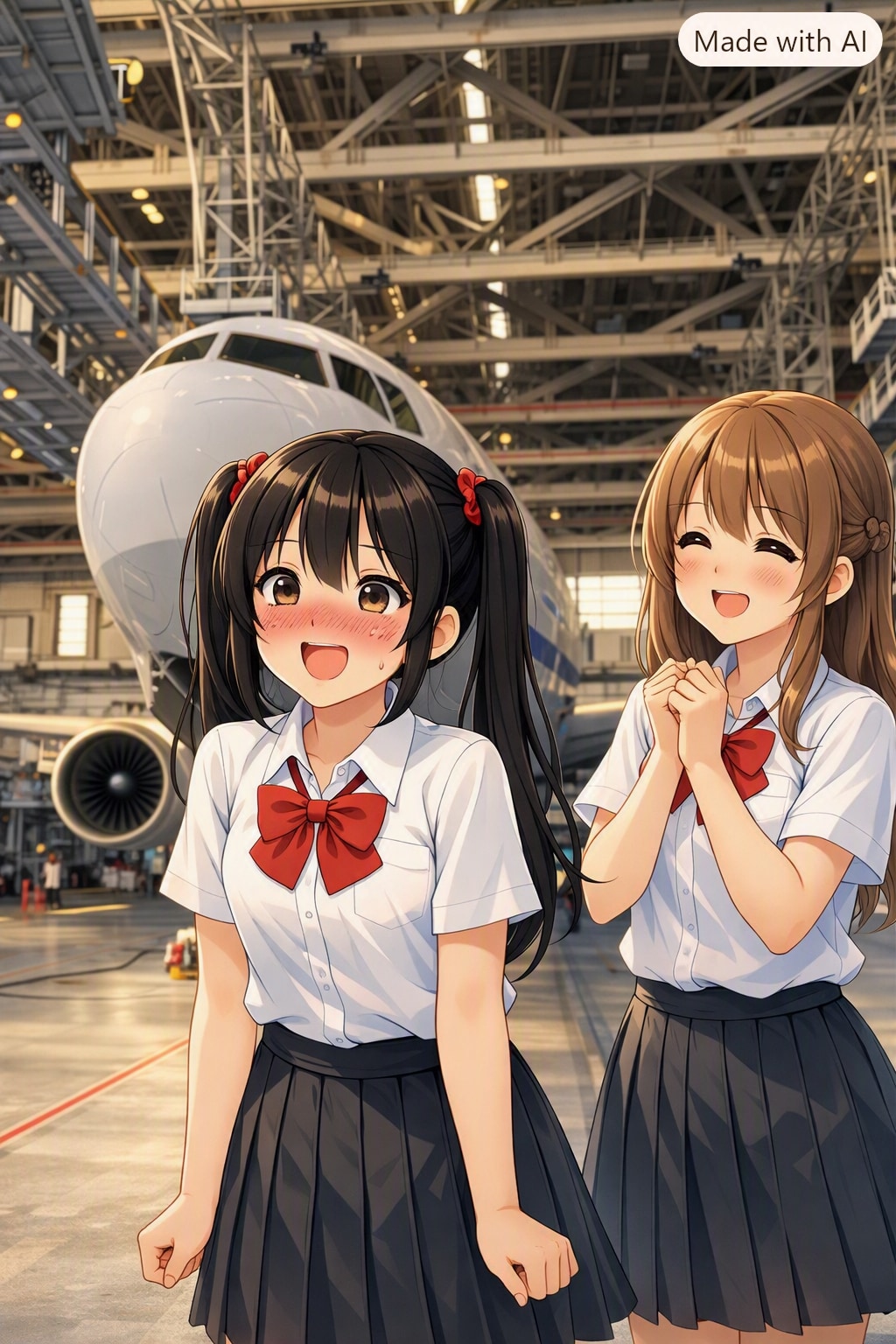 空港　社会科見学（東京国際空港開港記念日） | の人気AIイラスト・グラビア