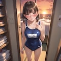 【ラブプラス】寧音さん：アパートの一室でスク水披露 4枚目