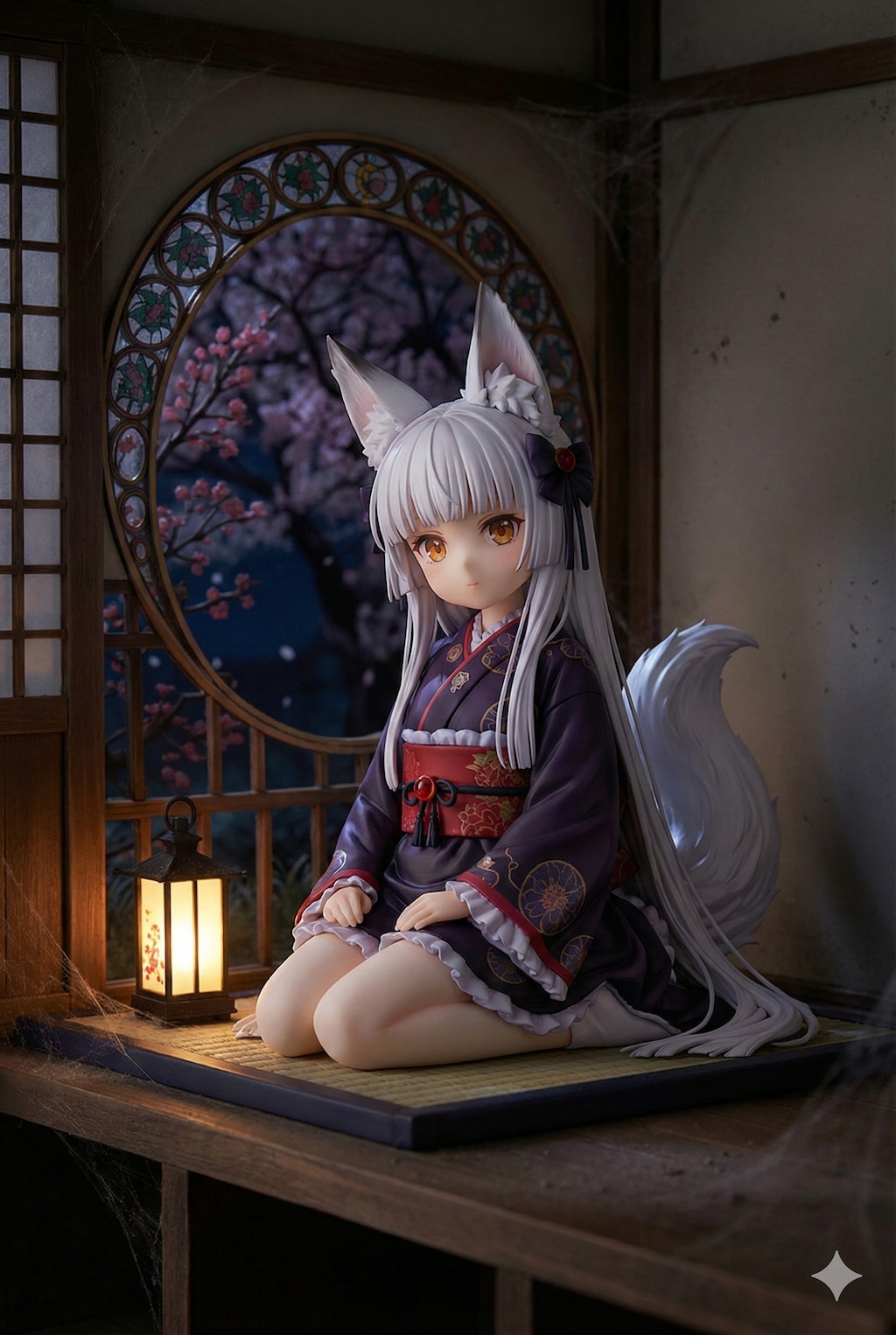 【実験】座敷童子 × 和ゴスロリータ × 白狐耳