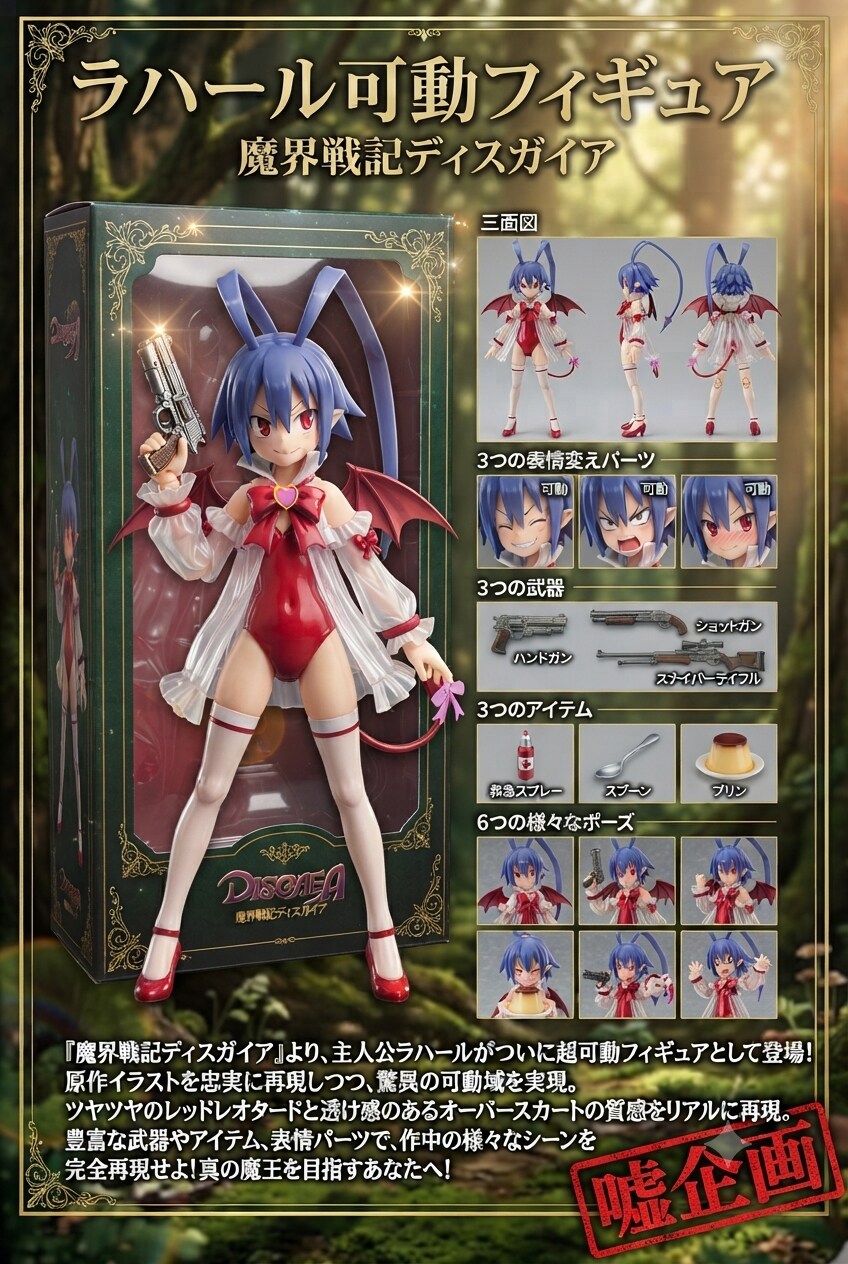ラハール可動フィギュア　魔界戦記ディスガイア