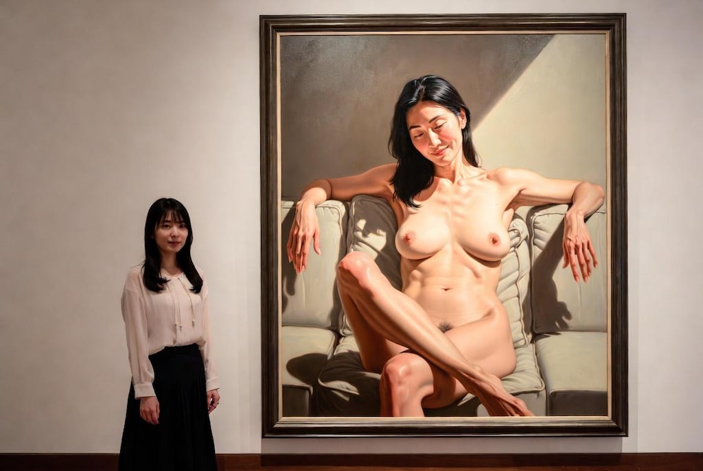写実的絵画展。