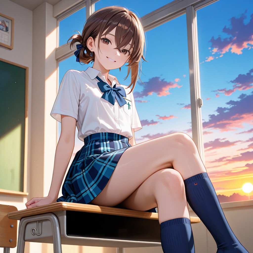 歩美 Summer School Uniform (11)