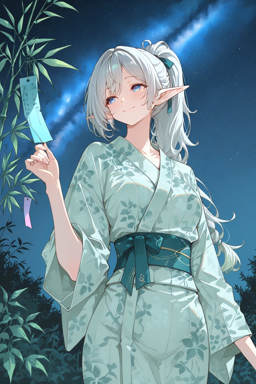 七夕エルフ | の人気AIイラスト・グラビア