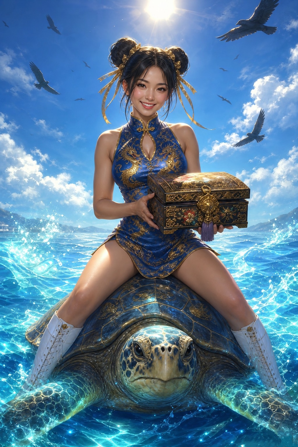 チャイナドレスとリゾート