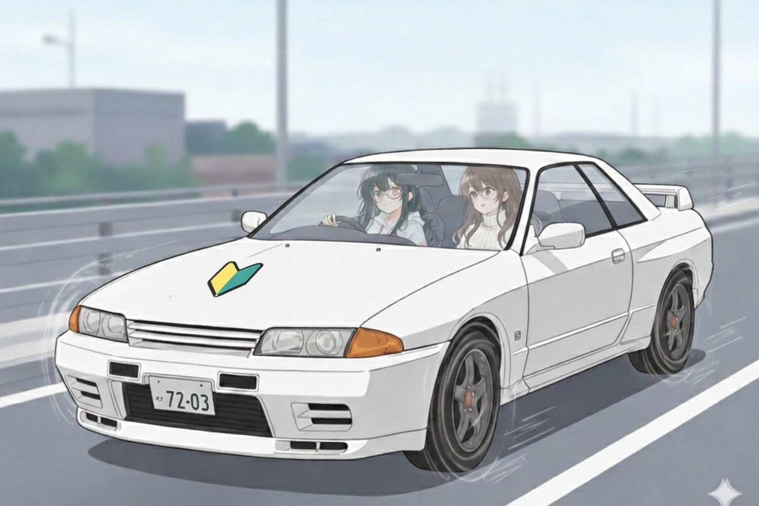 <うちの子ちゃん、先輩ちゃん>どらいぶ | の人気AIイラスト・グラビア