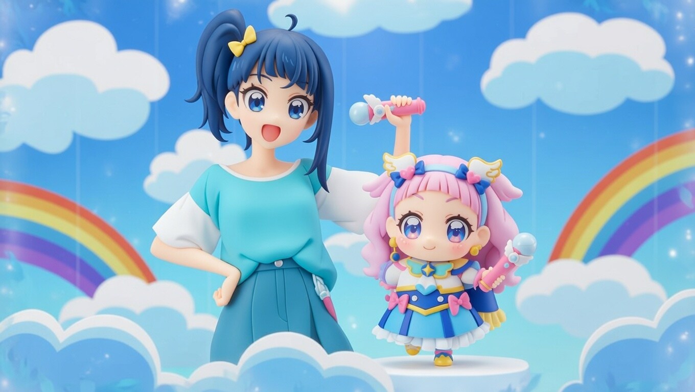 撮影スタジオにて