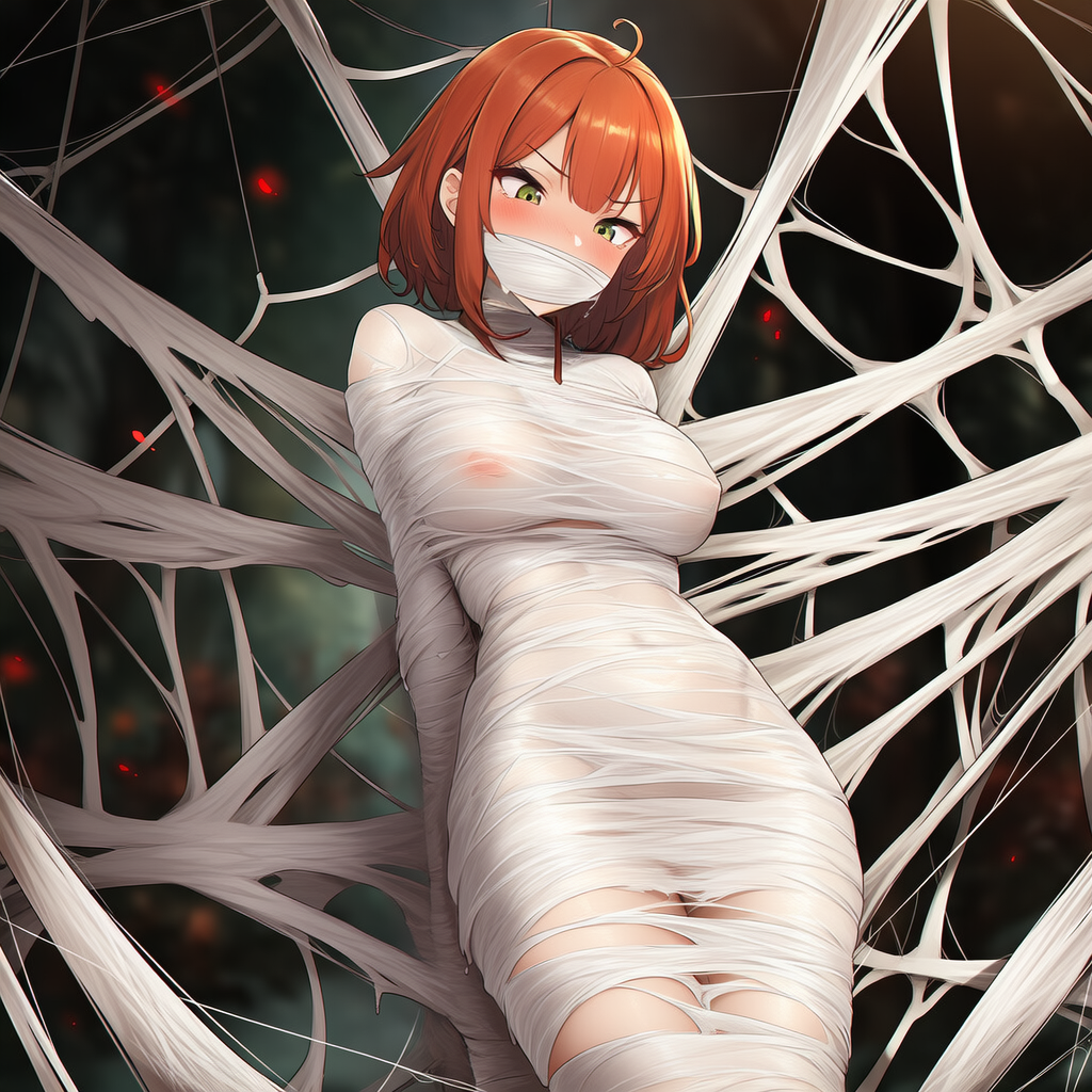 蜘蛛糸で拘束