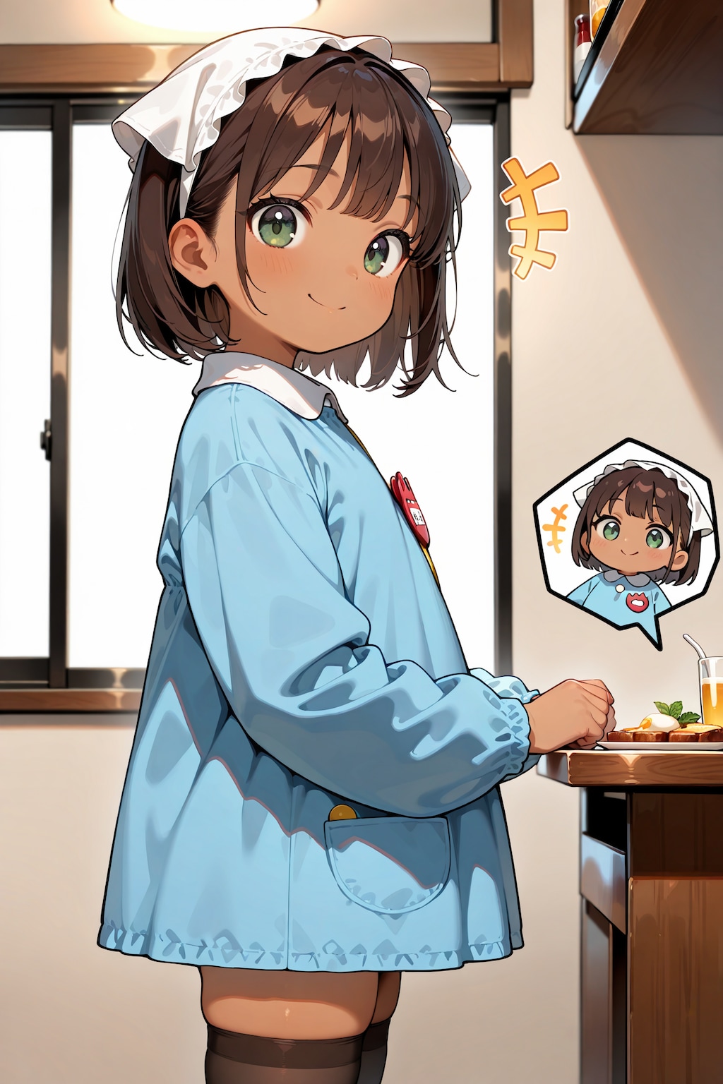 ちびキャラウェイトレスさん園児服Ver. Z108