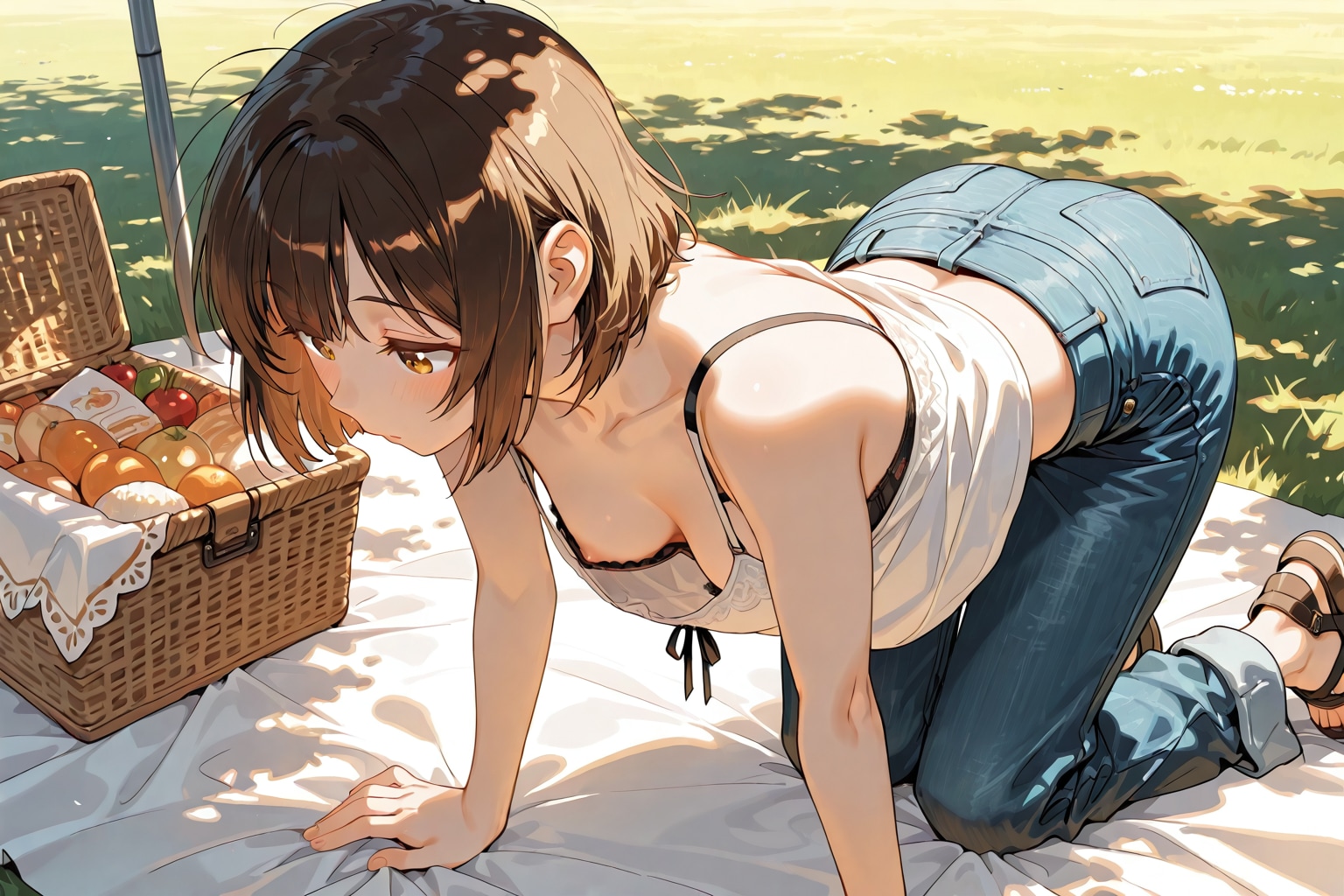 胸チラピクニック