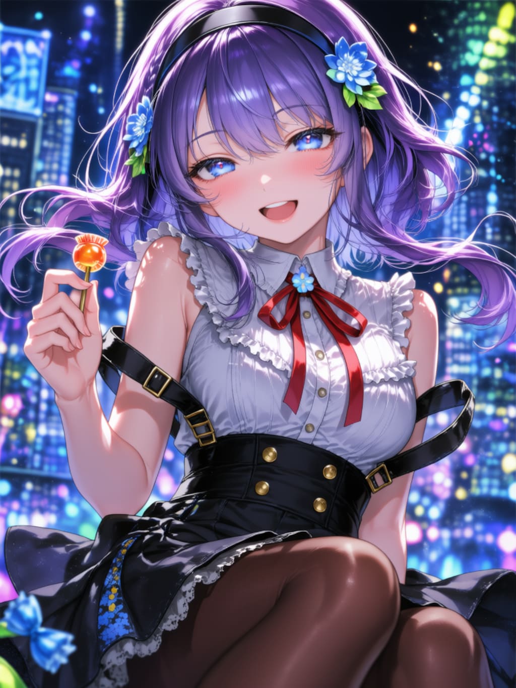紫髪の女の子