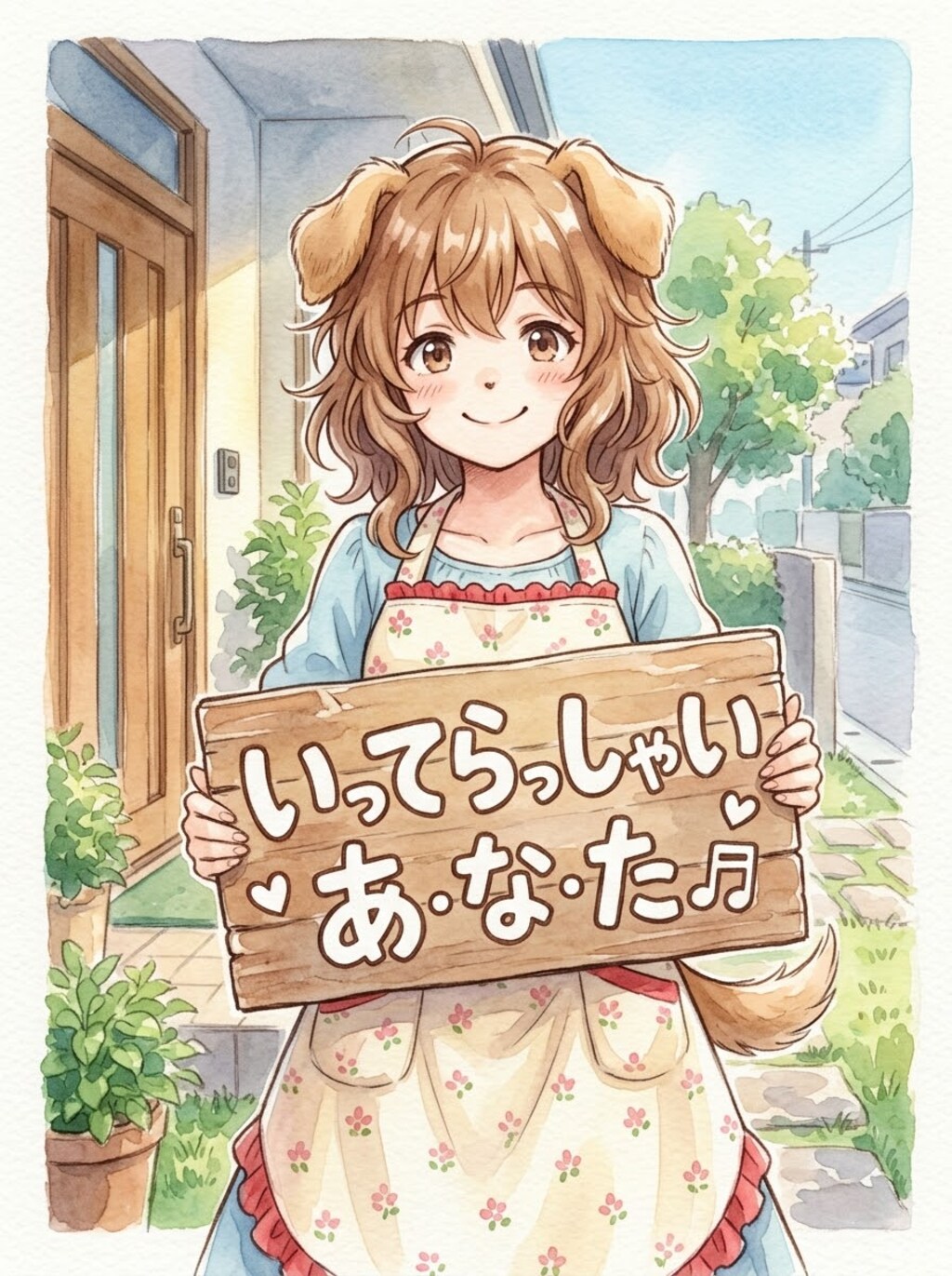 いってらっしゃい あ・な・た♬