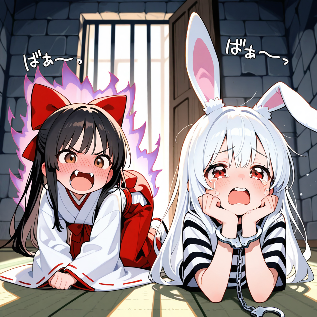 うさぎちゃんにお説教するさくらちゃん！！