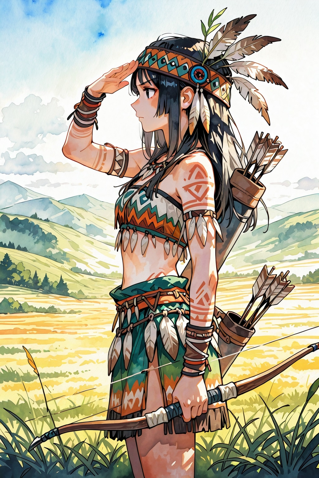 大草原の空の下２