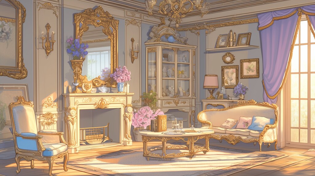 商用可》ロココ調クラシック邸宅イラスト背景素材集🌹《無料5点/全144点》
