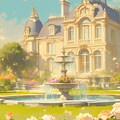 商用可》ロココ調クラシック邸宅イラスト背景素材集🌹《無料5点/全144点》 6枚目