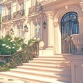 商用可》ロココ調クラシック邸宅イラスト背景素材集🌹《無料5点/全144点》 5枚目