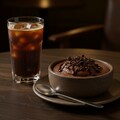 デザートのチョコレートムースとアイス珈琲のセット 2枚目