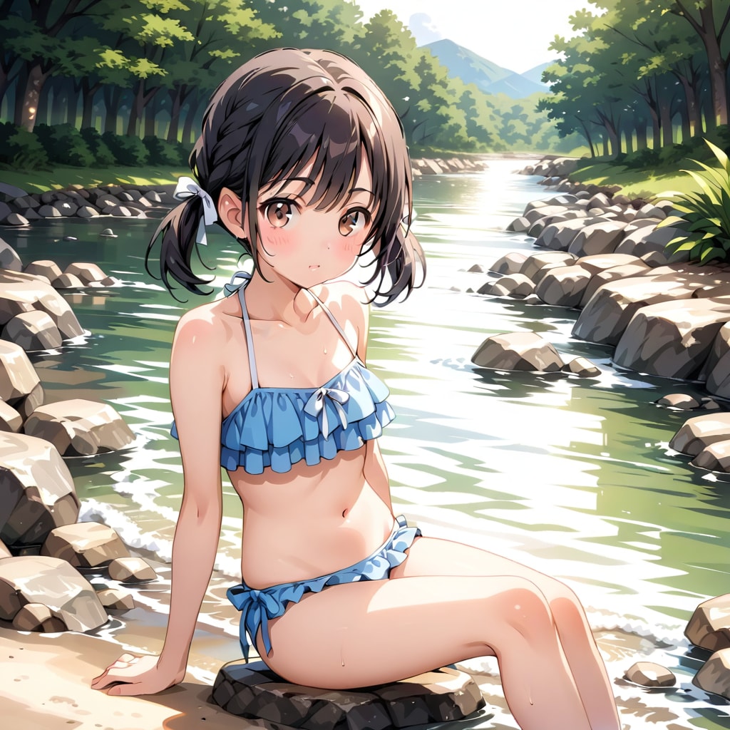 川遊び