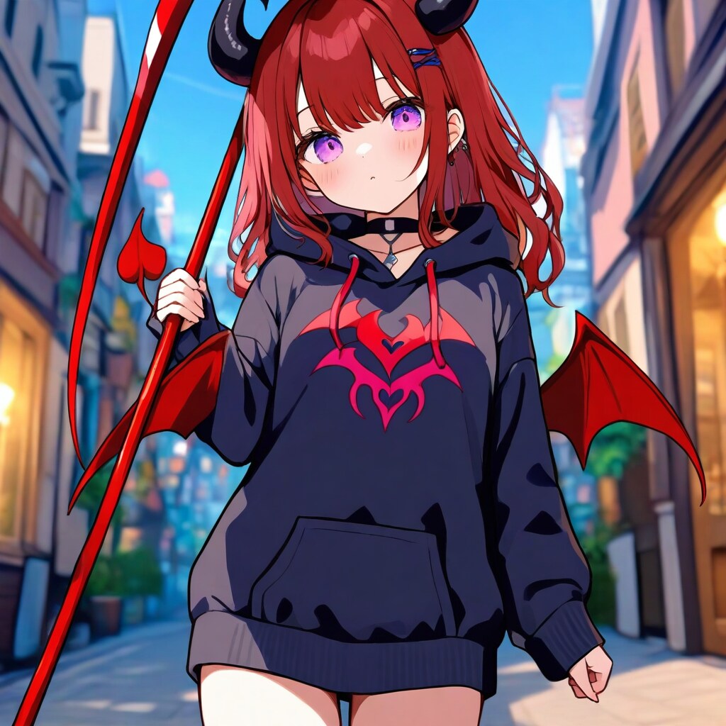 prismでパーカー悪魔っ子250717 | の人気AIイラスト・グラビア