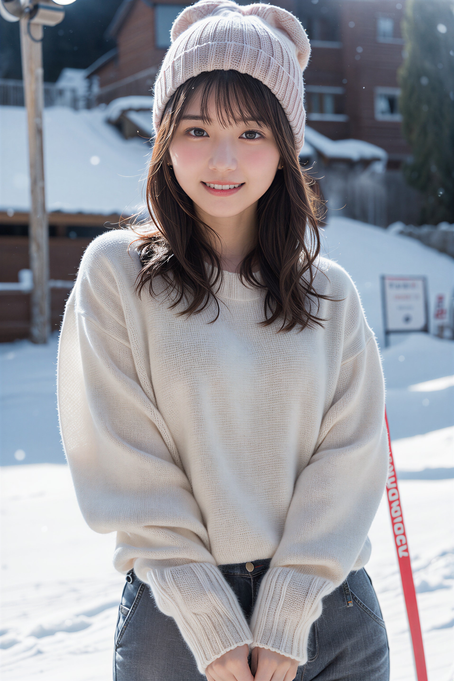 スキーデート 2 | の人気AIイラスト・グラビア