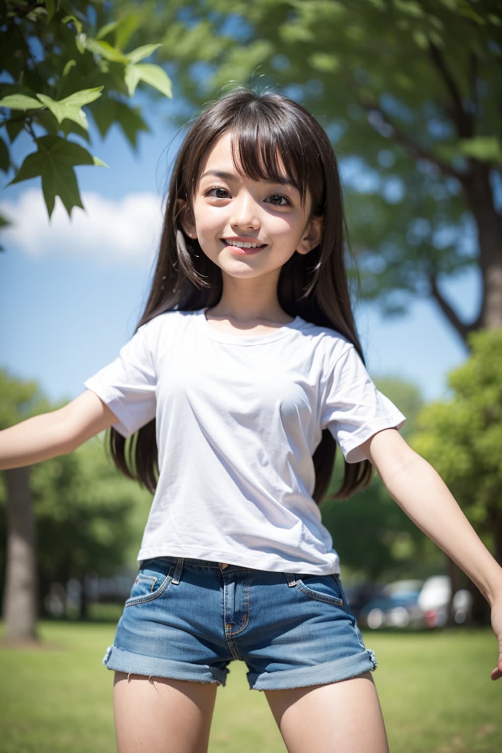 初めて手書き絵から生成してみました