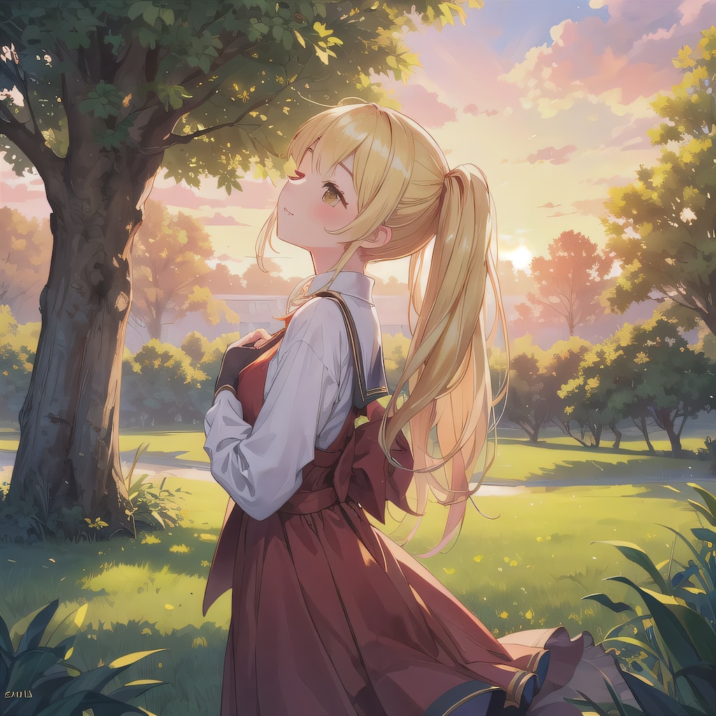 金髪ロングでワンピースの少女１１