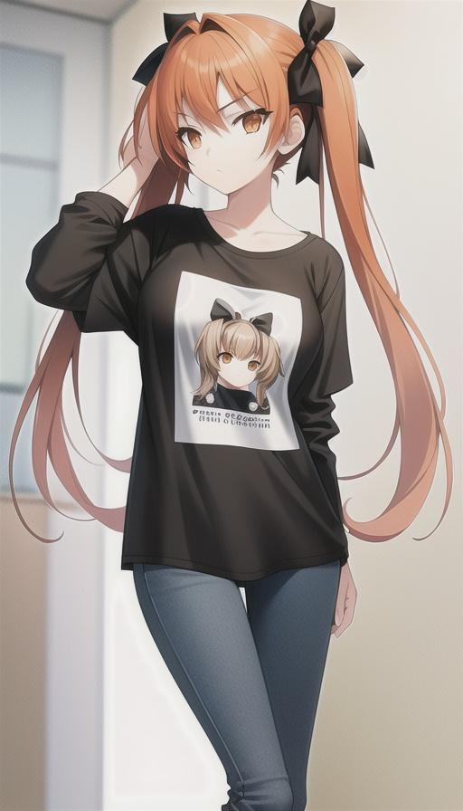 オレンジ髪の子　3 | の人気AIイラスト・グラビア