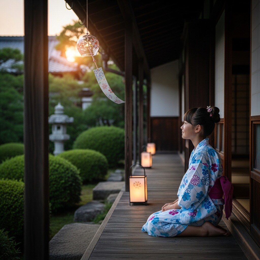 風鈴が揺れる、夏のひととき