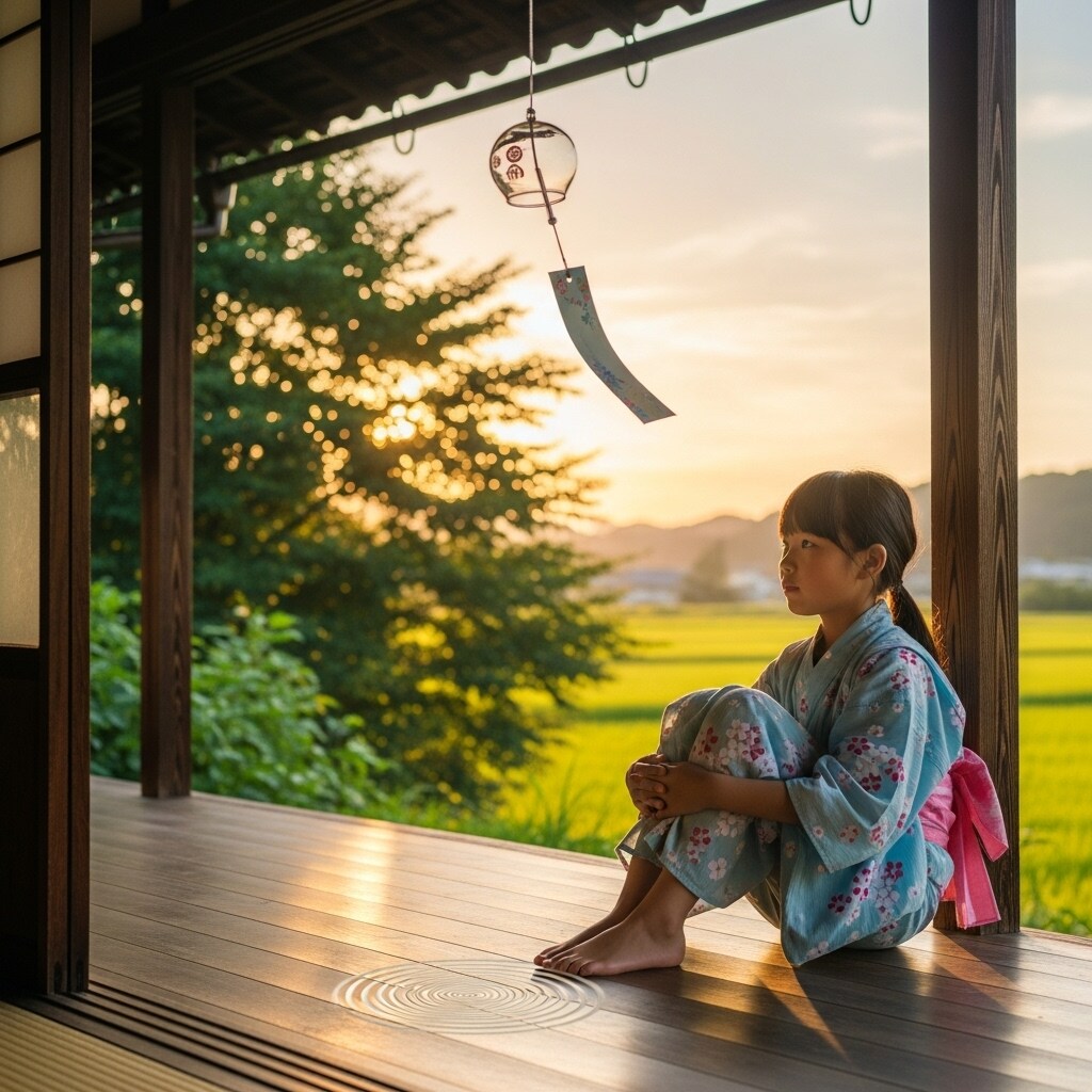 風鈴が揺れる、夏のひととき