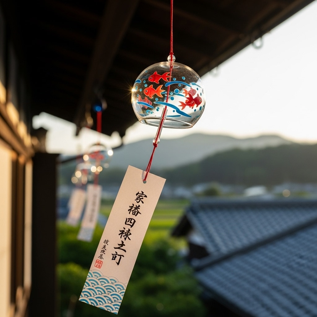 風鈴が揺れる、夏のひととき