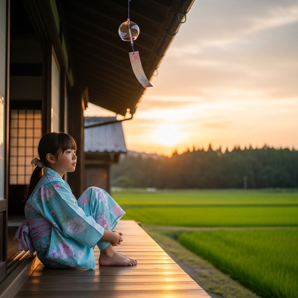 風鈴が揺れる、夏のひととき