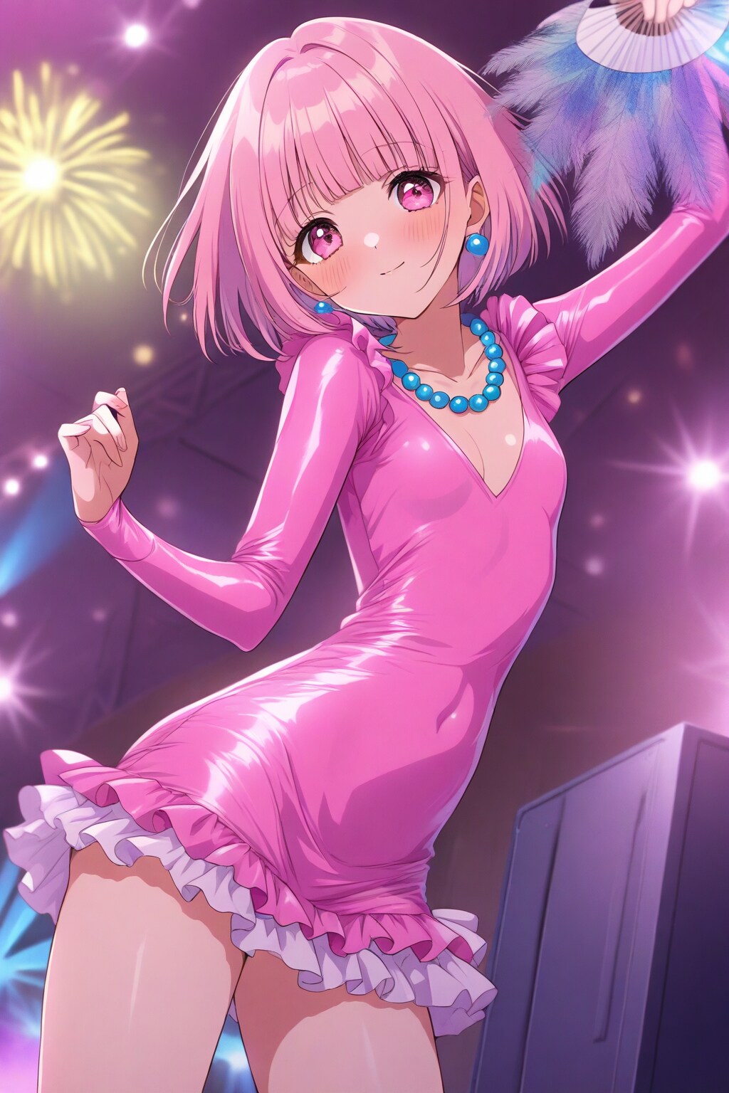 お立ち台のPRISMちゃん