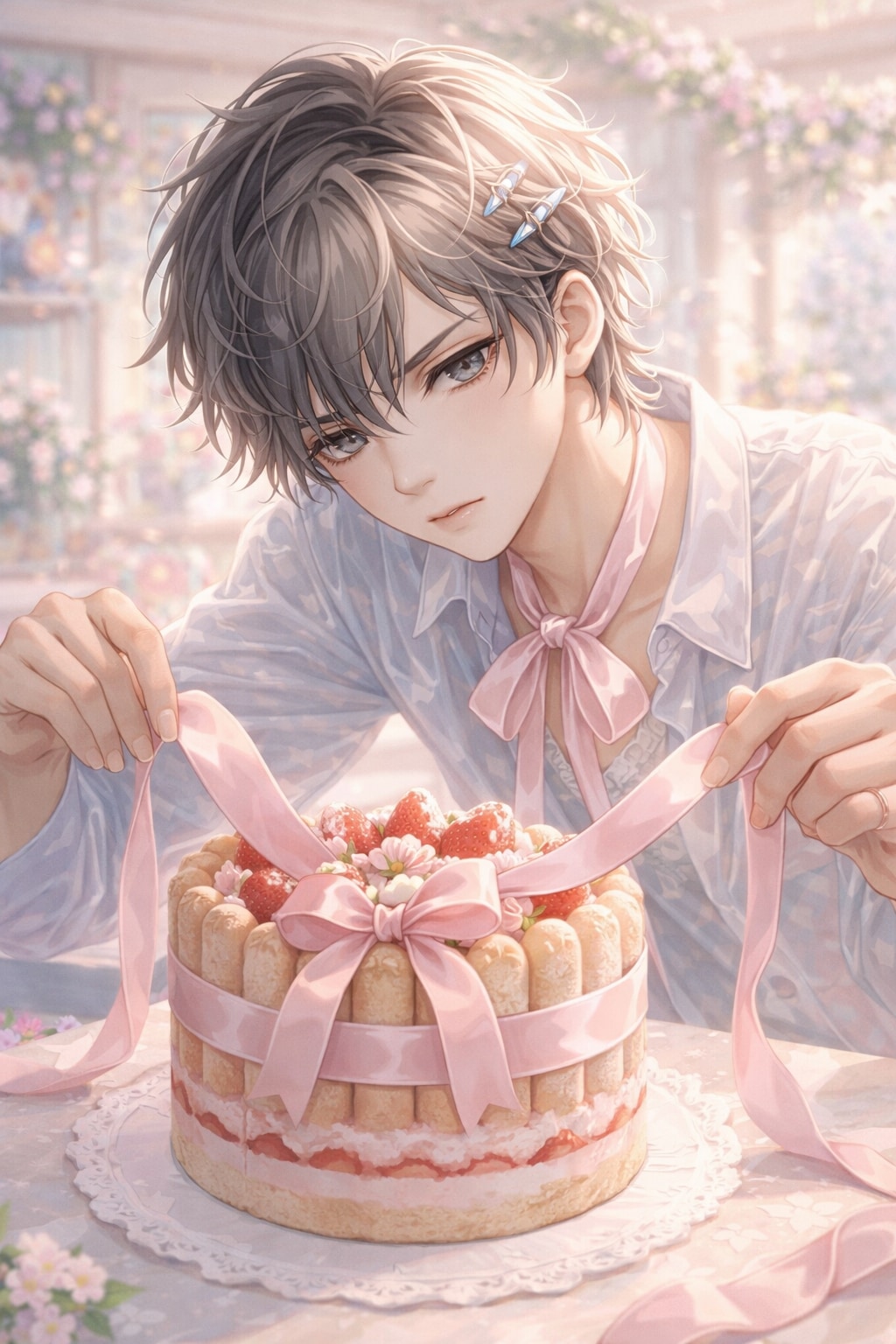 ガーリーな彼のお菓子作り