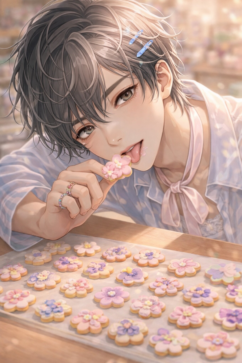 ガーリーな彼のお菓子作り