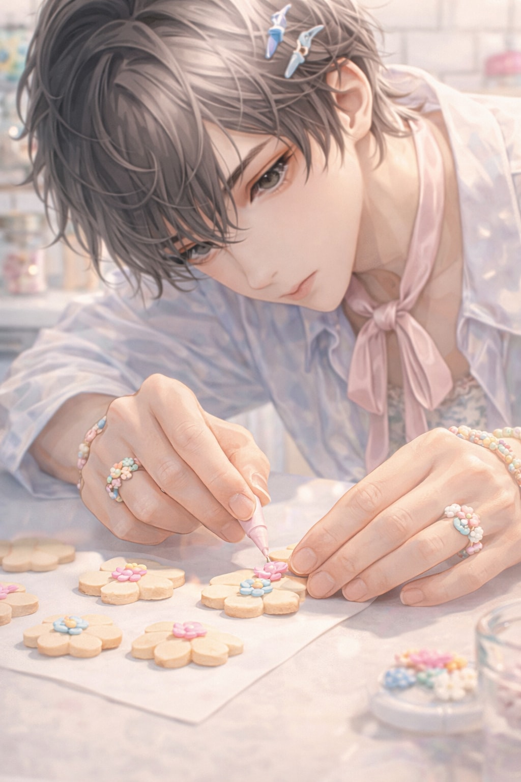 ガーリーな彼のお菓子作り