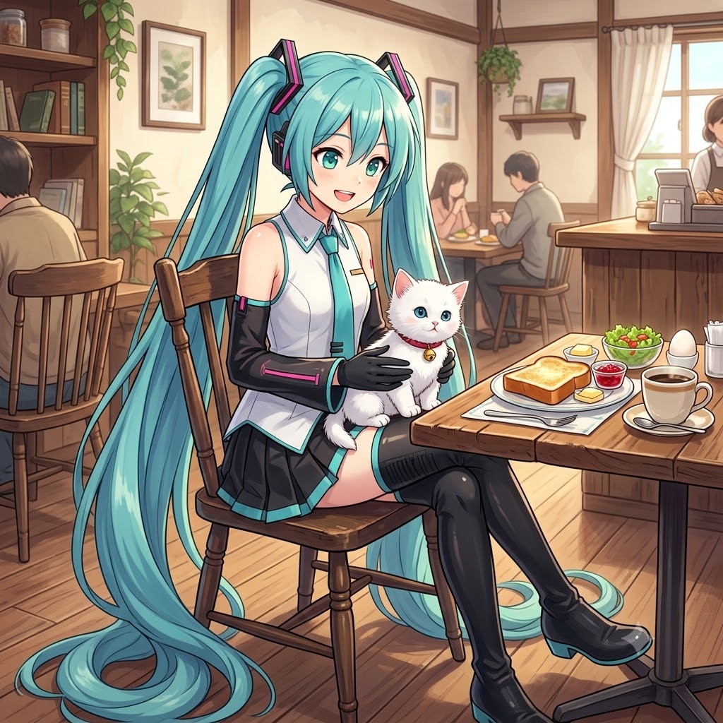 ミクさんと子猫
