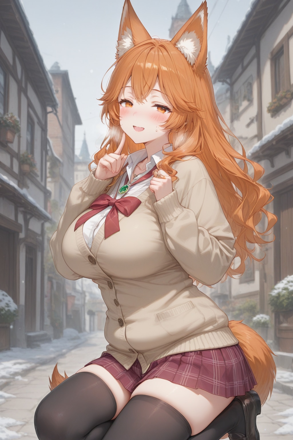 ムチギツネは冬も元気！