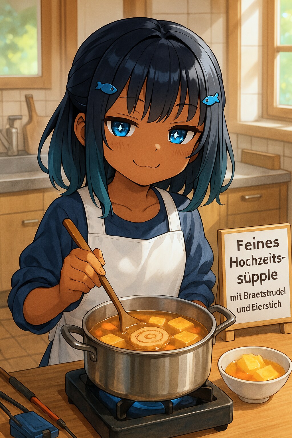 シュヴァーベンの結婚式で出るスープを作ったこなつちゃん