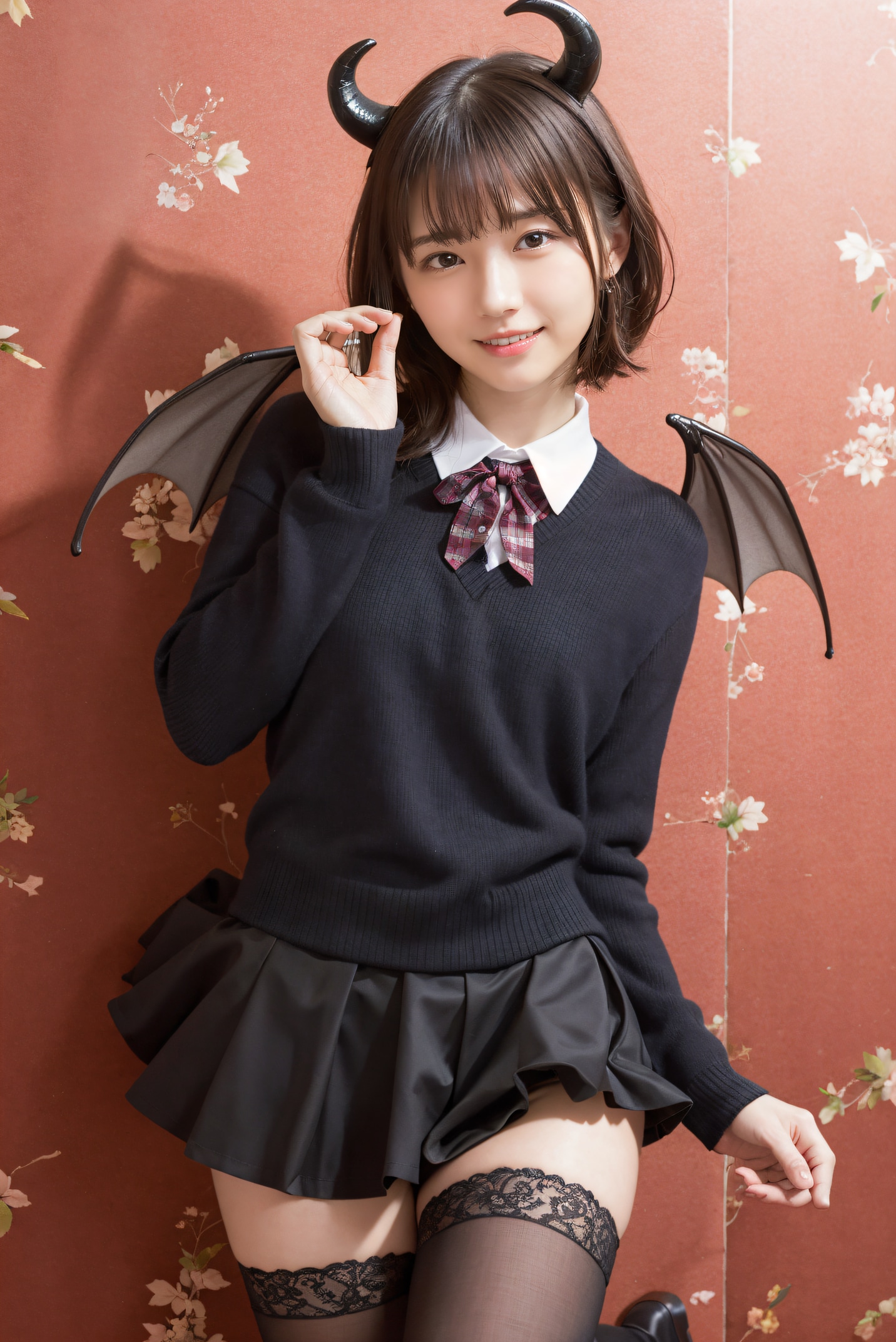 サキュバスコスプレの女の子